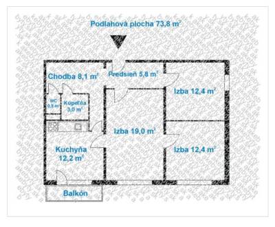 Prodej Byt 3+1, Byt 3+1, Rezedová, Bratislava - Ružinov, Slovensko