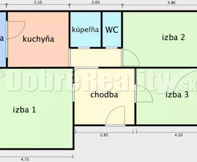 Prodej Byt 3+1, Byt 3+1, M. Rázusa, Prievidza, Slovensko