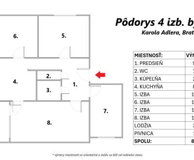 Prodej Byt 4+1, Byt 4+1, Karola Adlera, Bratislava - Dúbravka, Slovens