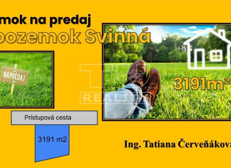 Svinná Pozemky - bydlení prodej reality Trenčín