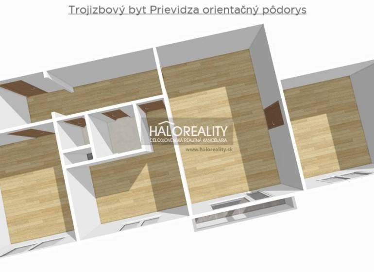 Prievidza Byt 3+1 prodej reality Prievidza