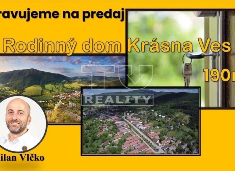 Krásna Ves Rodinný dům prodej reality Bánovce nad Bebravou