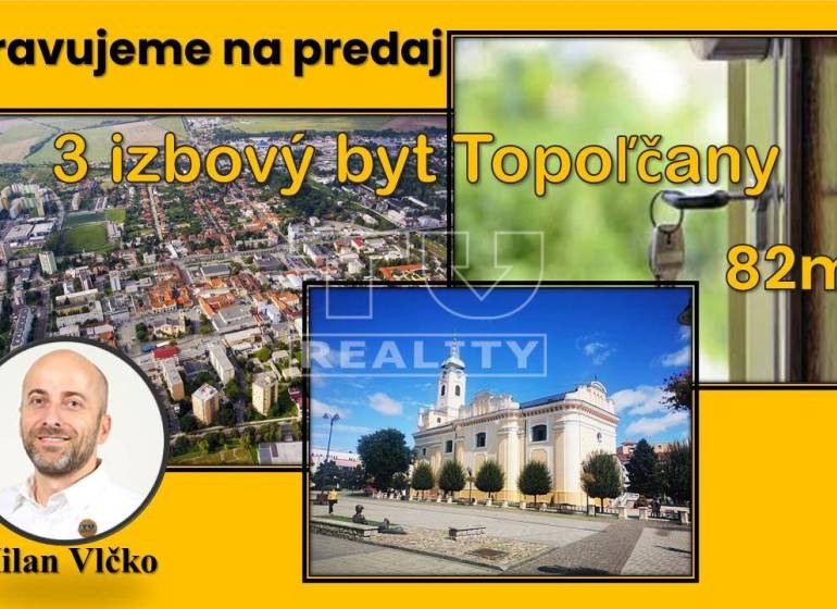 Topoľčany Byt 3+1 prodej reality Topoľčany