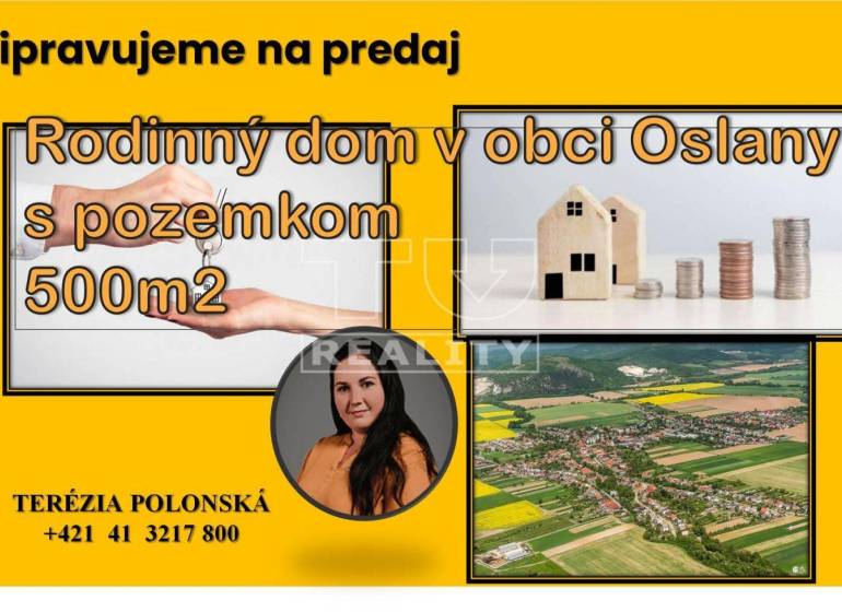 Oslany Rodinný dům prodej reality Prievidza