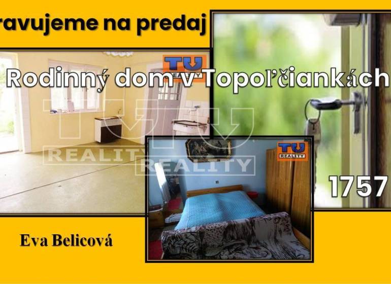 Topoľčianky Rodinný dům prodej reality Zlaté Moravce