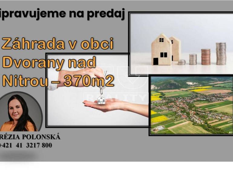 Dvorany nad Nitrou Pozemky - bydlení prodej reality Topoľčany