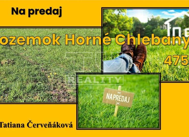 Horné Chlebany Pozemky - bydlení prodej reality Topoľčany