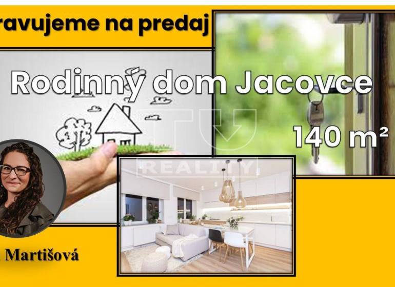 Jacovce Rodinný dům prodej reality Topoľčany