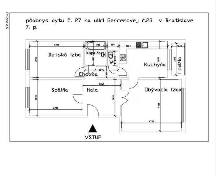 Bratislava - Petržalka Byt 3+1 prodej reality Bratislava - Petržalka