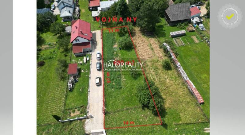 Vojňany Pozemky - bydlení prodej reality Kežmarok