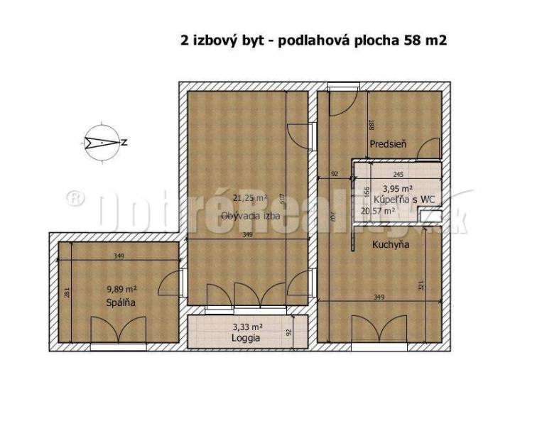 Martin Byt 2+1 prodej reality Martin