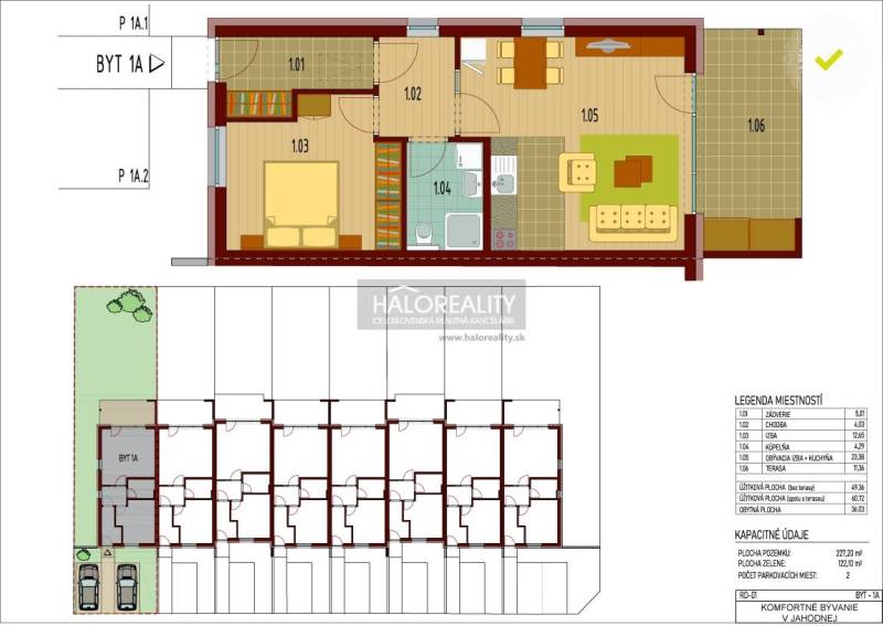 Jahodná Byt 2+1 prodej reality Dunajská Streda