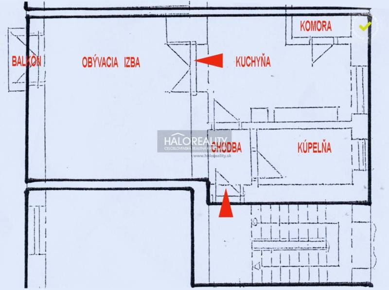 Valaská Byt 1+1 prodej reality Brezno