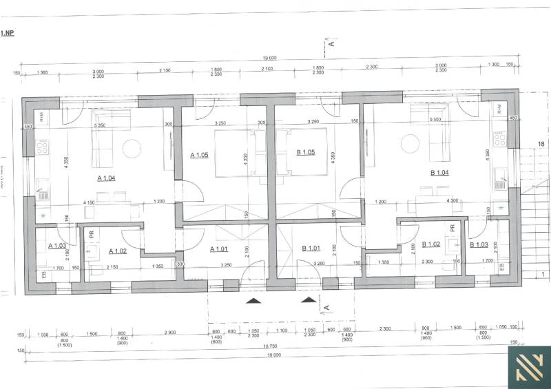 podorys prízemie 2 x 2 izb. byt.jpg