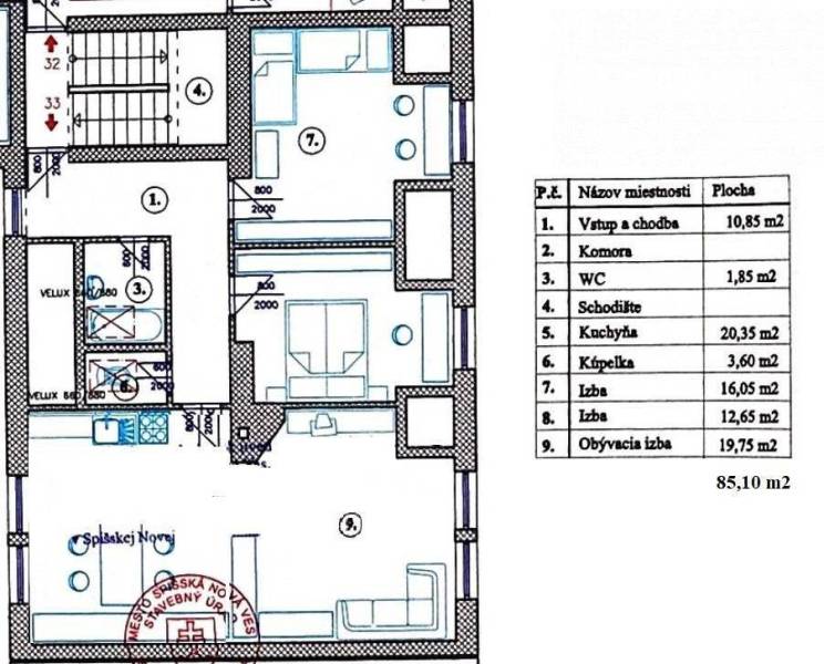 Spišská Nová Ves Byt 3+1 prodej reality Spišská Nová Ves