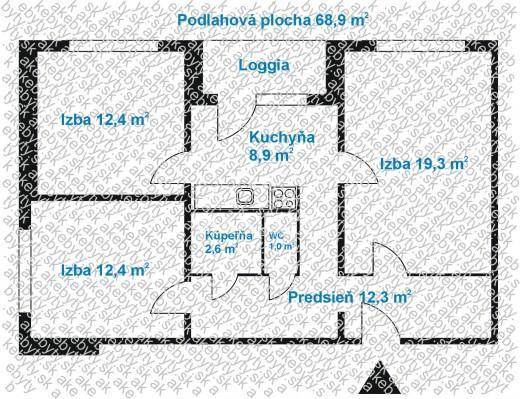 Bratislava - Podunajské Biskupice Byt 3+1 prodej reality Bratislava - Podunajské Biskupice