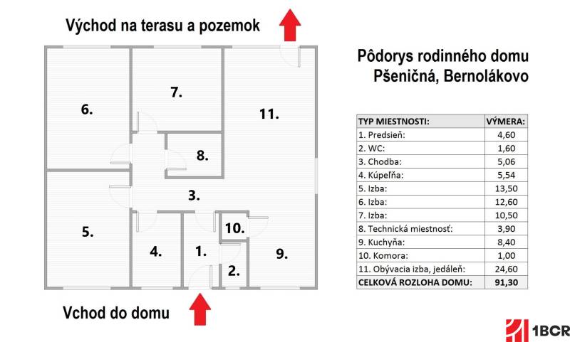 Pôdorys - Pšeničná, Bernolákovo.jpg