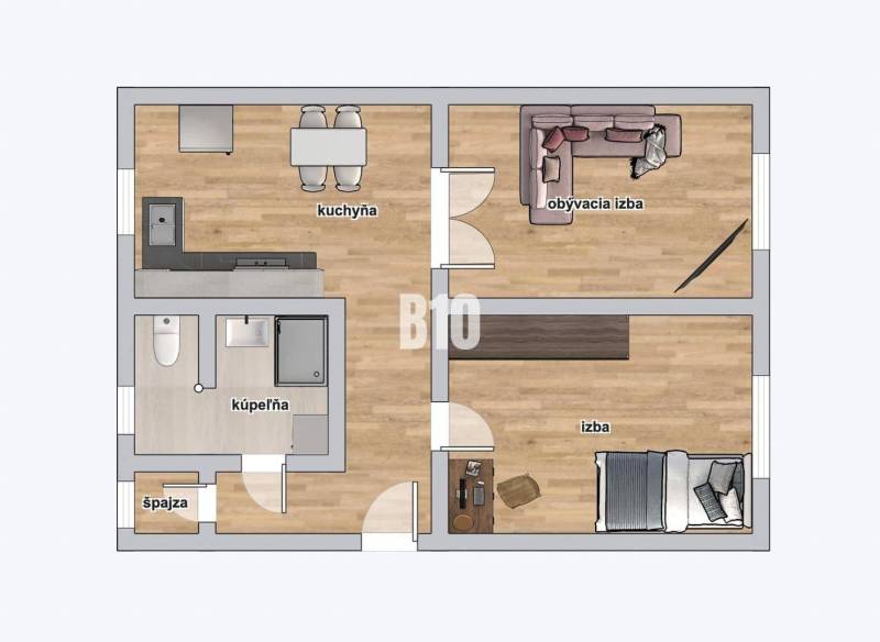 Nitra Byt 2+1 prodej reality Nitra