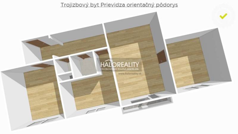 Prievidza Byt 3+1 prodej reality Prievidza