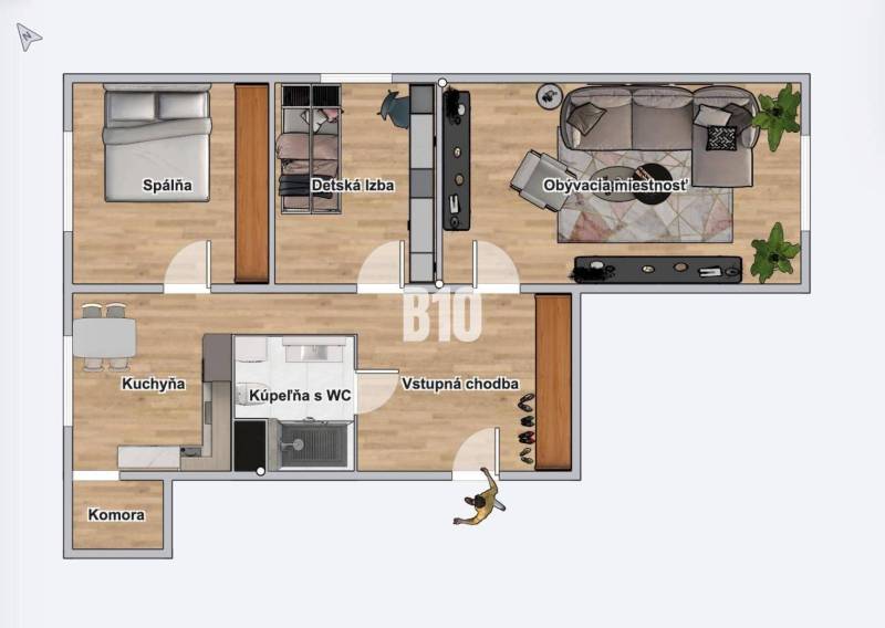 Nitra Byt 3+1 prodej reality Nitra