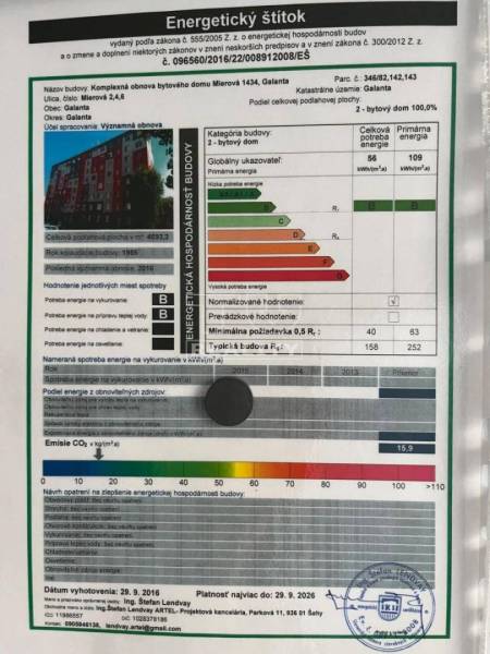 Galanta Byt 3+1 prodej reality Galanta