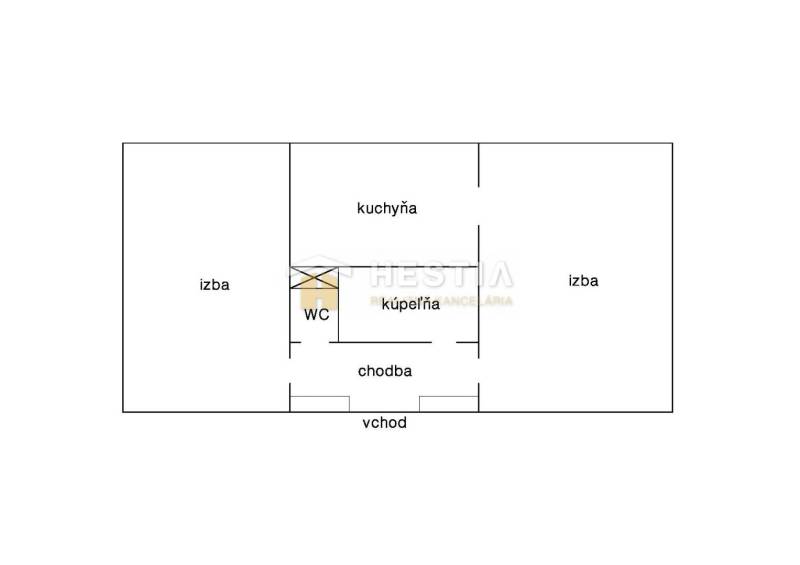 Senica Byt 2+1 prodej reality Senica