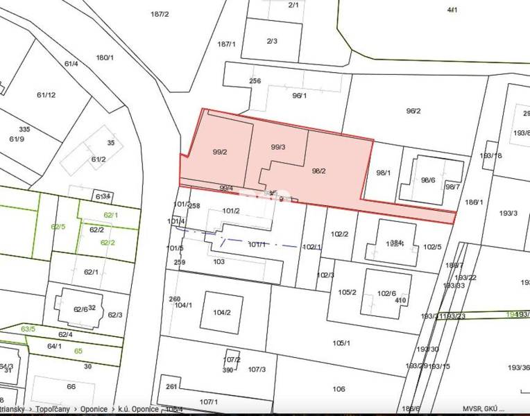 Oponice Pozemky - bydlení prodej reality Topoľčany